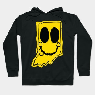 Indiana Happy Face with tongue sticking out Hoodie